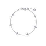 Nespoli's Silver Trillium Bracelet