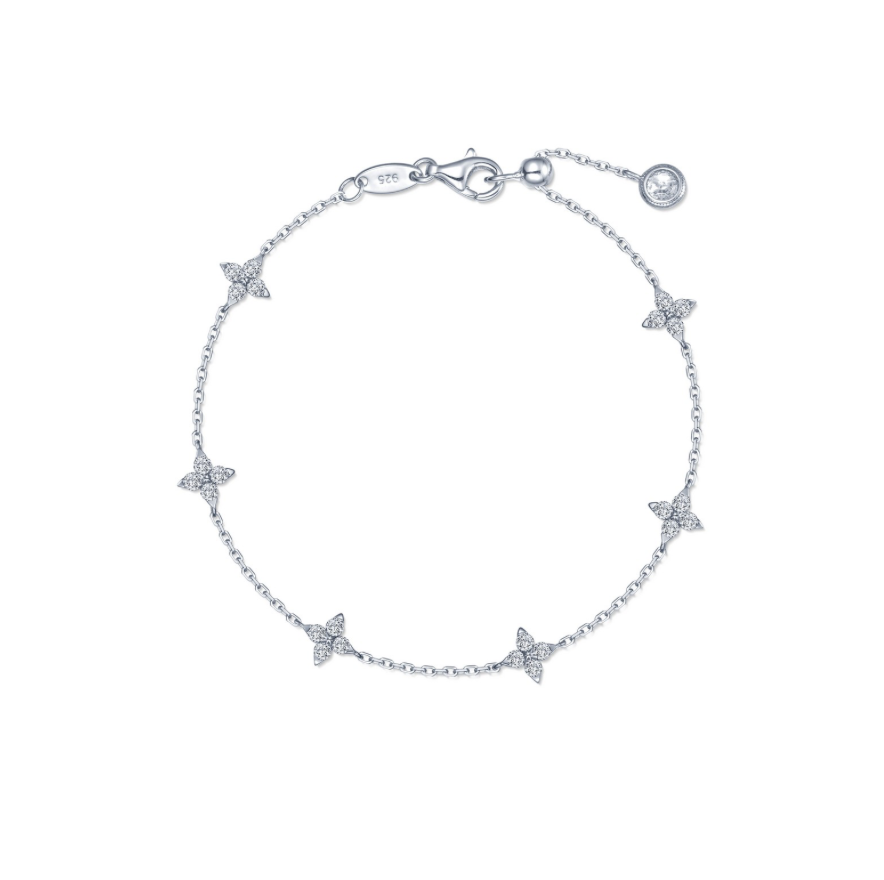 Nespoli's Silver Trillium Bracelet