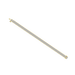 Nespoli's Gold 8 CTW Aria Half Bezel Tennis Bracelet