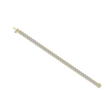 Nespoli's Gold 8 CTW Aria Half Bezel Tennis Bracelet