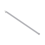 Nespoli's Silver 8 CTW Aria Half Bezel Tennis Bracelet