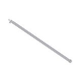Nespoli's Silver 8 CTW Aria Half Bezel Tennis Bracelet