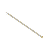 Nespoli's Gold 7.5 CTW Aria Half Bezel Tennis Bracelet 