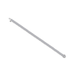 Nespoli's Silver 7.5 CTW Aria Half Bezel Tennis Bracelet 