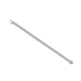 Nespoli's Silver 7.5 CTW Aria Half Bezel Tennis Bracelet 