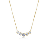 Nespoli's Gold Olive Bezel Necklace