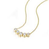 Nespoli's Gold Olive Bezel Necklace