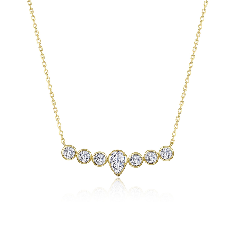 Nespoli's Gold Pear Of Joy Necklace