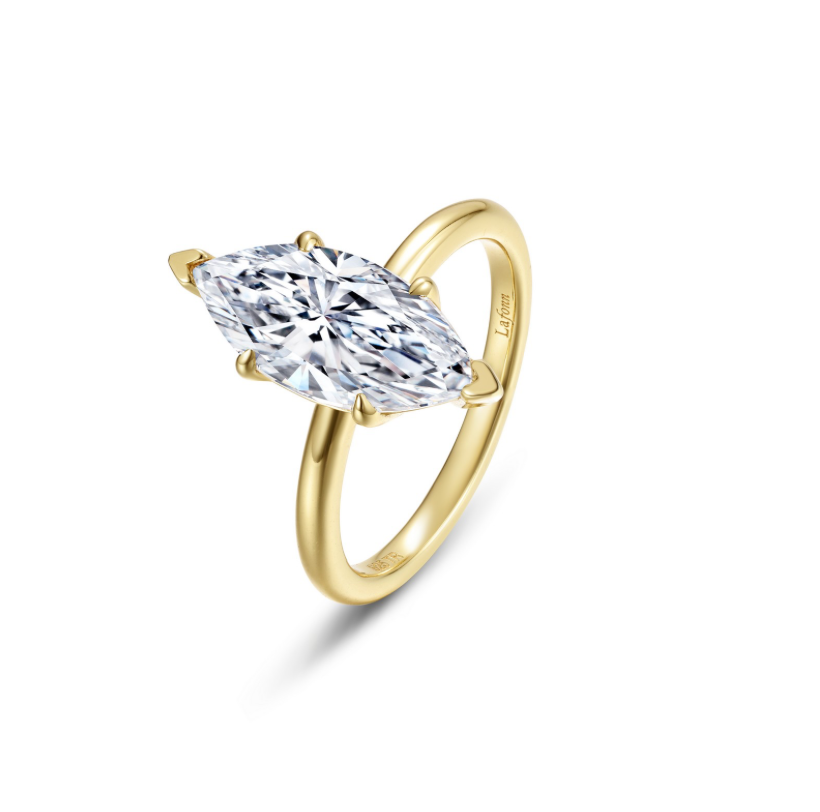 Nespoli's Gold Poise Marquise Cut Ring 
