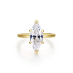 Nespoli's Gold Poise Marquise Cut Ring 