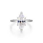 Nespoli's Silver Poise Marquise Cut Ring 