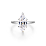 Nespoli's Silver Poise Marquise Cut Ring 