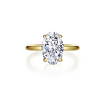 Nespoli's Gold Poise Oval Cut Ring 