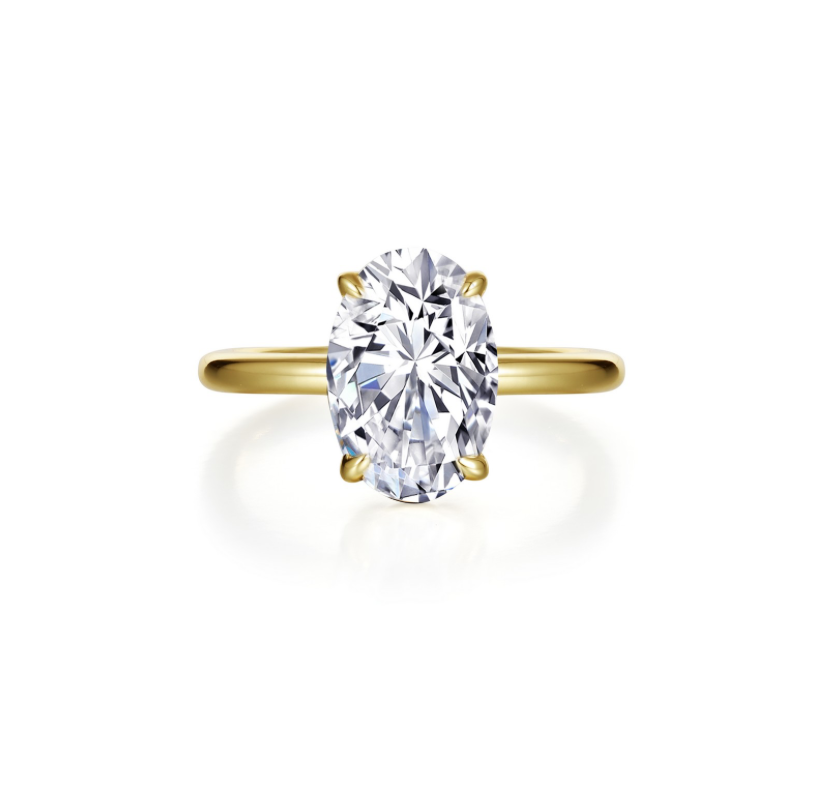 Nespoli's Gold Poise Oval Cut Ring 