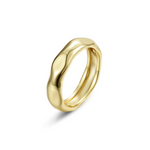 Nespoli's Gold High Polished Molten Band Ring