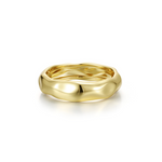 Nespoli's Gold High Polished Molten Band Ring
