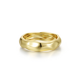 Nespoli's Gold High Polished Molten Band Ring