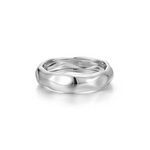 Nespoli's Silver High Polished Molten Band Ring