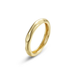 Thin High Polished Molten Band Ring