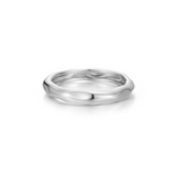 Thin High Polished Molten Band Ring