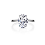 Nespoli's Silver Poise Oval Cut Ring 