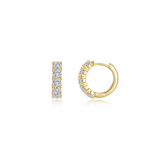 Nespoli's Gold Trillium Huggie Earrings
