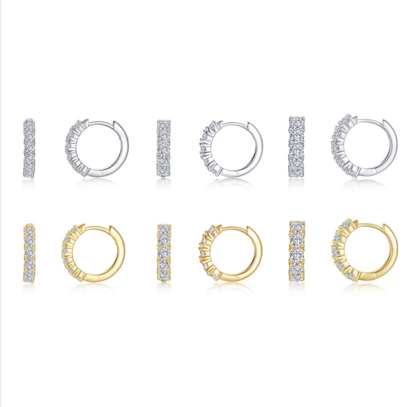 Nespoli's Trillium Huggie Earrings