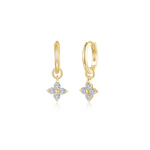 Nespoli's Gold Trillium Huggie Hoops