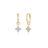 Nespoli's Gold Trillium Huggie Hoops