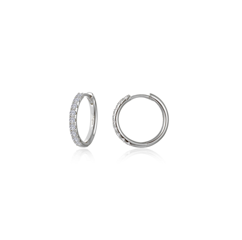 Nespoli's Silver Small Alina Round Hoop Earrings 
