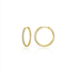 Nespoli's Medium Gold Alina Round Hoop Earring