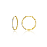 Large Alina Round Hoop Earrings