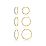 Large Alina Round Hoop Earrings