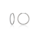 Large Alina Round Hoop Earrings