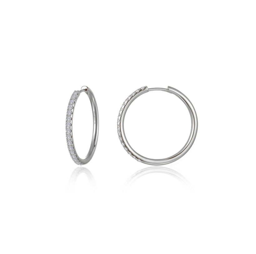 Large Alina Round Hoop Earrings