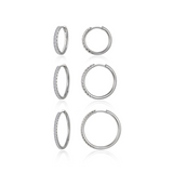 Large Alina Round Hoop Earrings