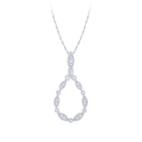 Sterling Silver & .14ct Diamond Teardrop Necklace