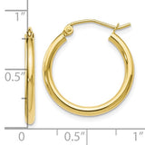 Nespoli Jewelers 10K Yellow Gold Polished 2mm Hoop Earrings