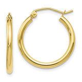 Nespoli Jewelers 10K Yellow Gold Polished 2mm Hoop Earrings