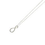 Sterling Silver .07ct Diamond Infinity Necklace