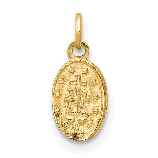 Nespoli Jewelers 10k Yellow Gold Oval Miraculous Medal