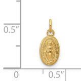 Nespoli Jewelers 10k Yellow Gold Oval Miraculous Medal