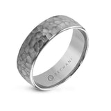 14k White Gold Men's Wedding Band