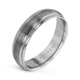 14k White Gold Men's Wedding Band