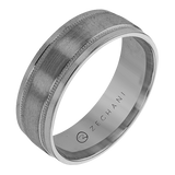 14k White Gold Men's Wedding Band