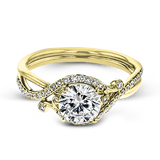 14k Gold Halo Oval Diamond Engagement Ring