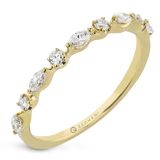 14k White Gold & .29ct Diamond Wedding Band
