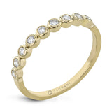 14k Yellow Gold .24ct Diamond Wedding Band