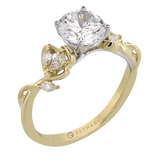 14k Gold Solitare Diamond Engagement RIng