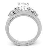 14k Gold .10ct Oval Diamond Sidestone Engagement Ring